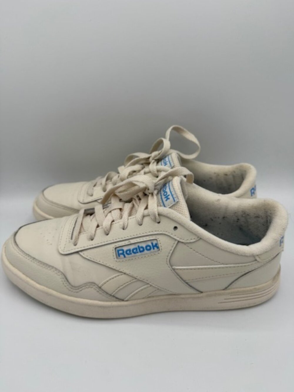 Reebok Club MEMT Chalk White / Blue Sneakers Women's 9